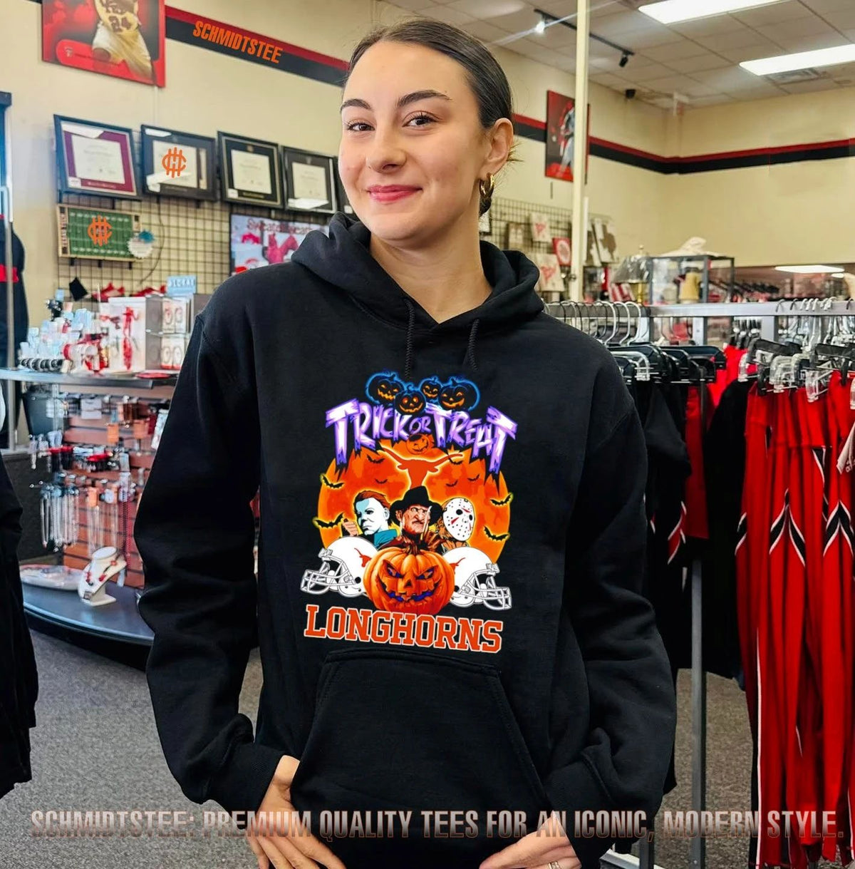 Texas Longhorns x Horror Characters Trick Or Treat Halloween 2026 shirt