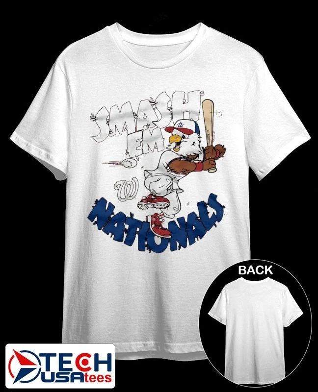 Washington Nationals Screech Smash Em mascot shirt by homage