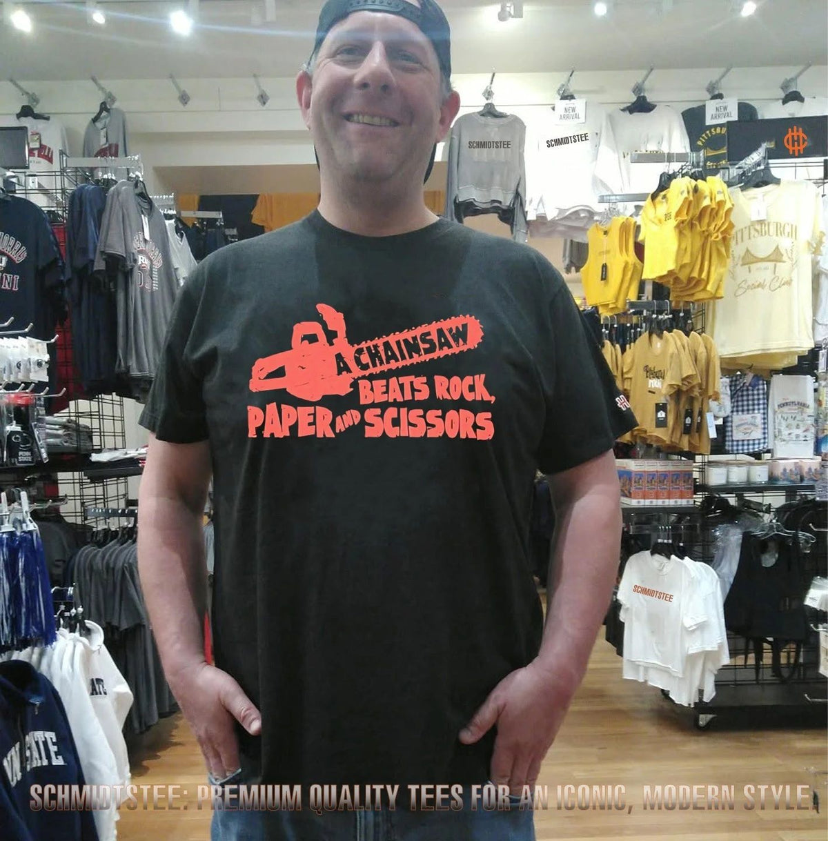 A Chainsaw Beats Rock Paper and Scissors shirt