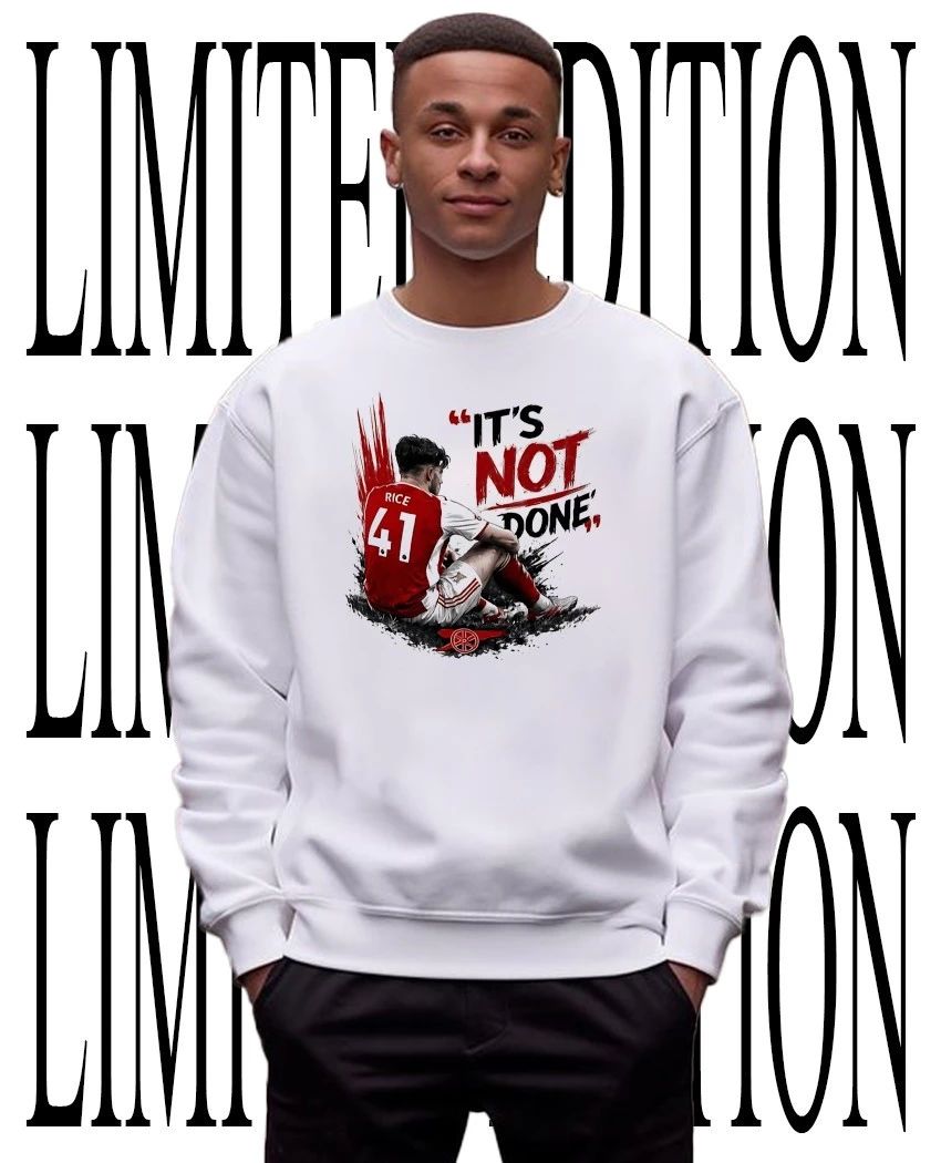 Arsenal Declan Rice it’s not done shirt