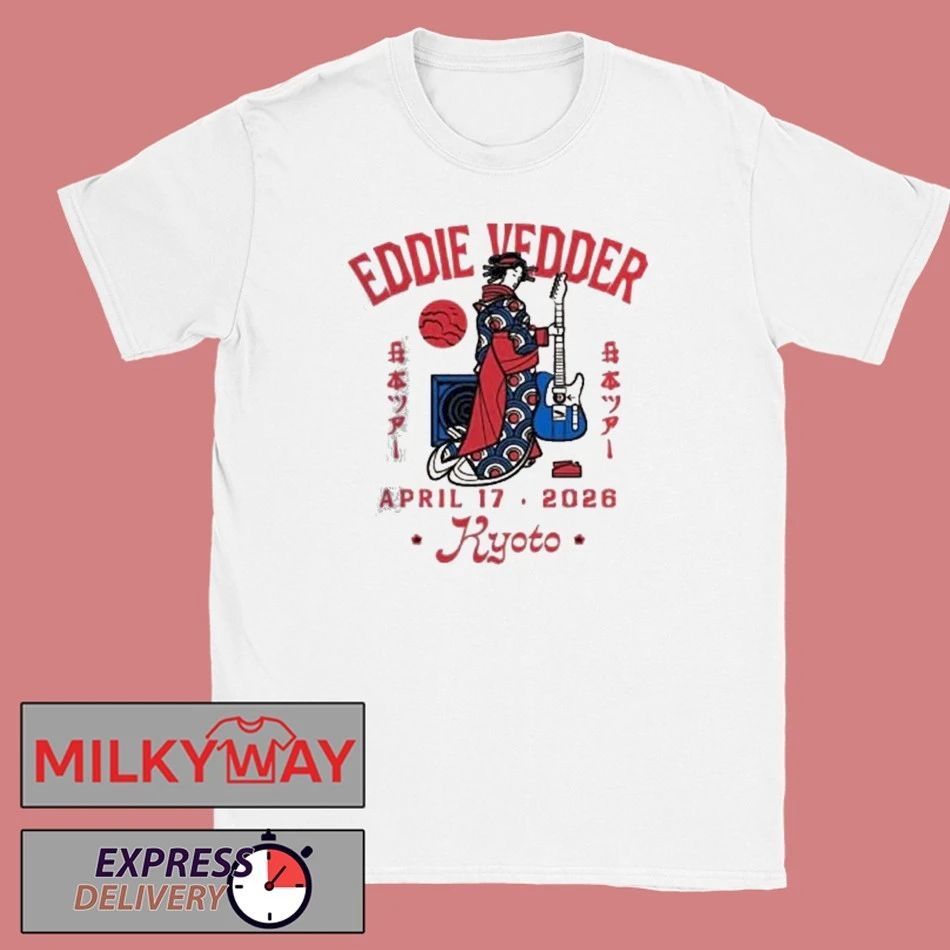 Eddie Vedder Kyoto Japan 2026 Geisha Event Tee At Rohm Theatre Kyoto On April 17 2026 shirt
