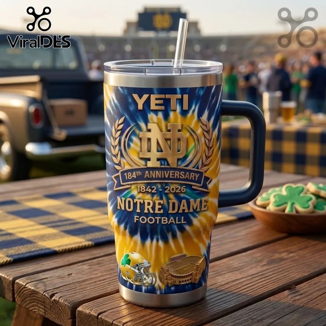 Notre Dame Fighting Irish 184th Anniversary Tumbler