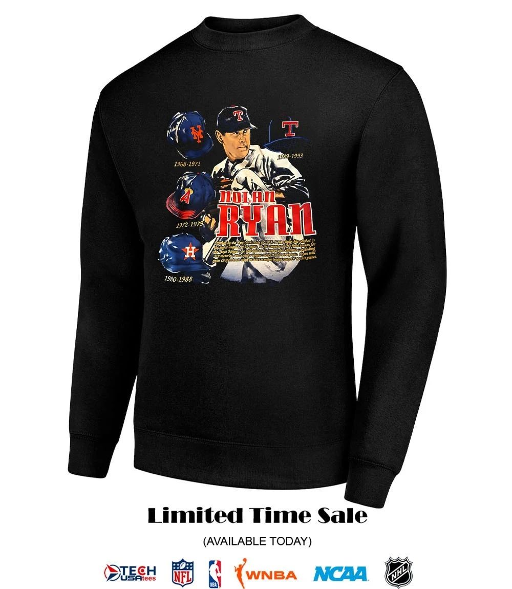 Nutmeg Mills Nolan Ryan 4 Teams shirt