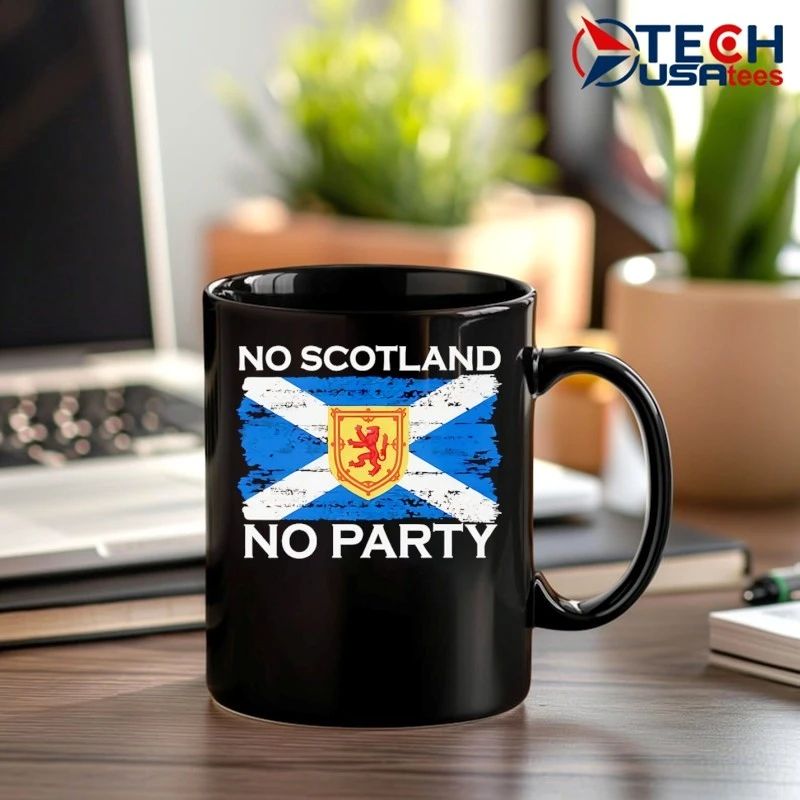 No Scotland no party flag shirt