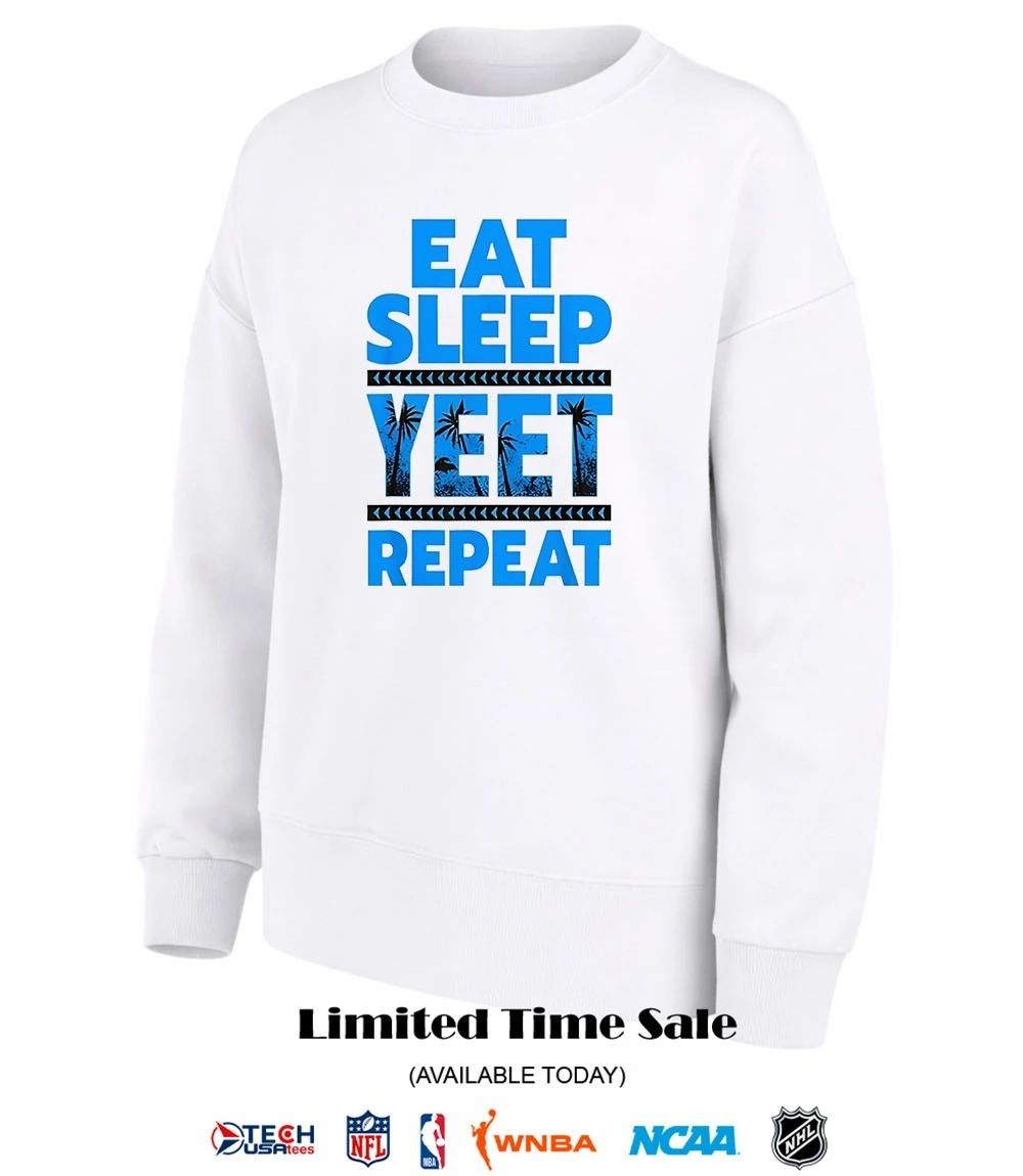 Rhea Ripley wearing Jey Uso Eat Sleep Yeet Repeat shirt