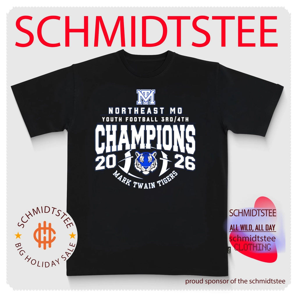 Mark Twain Tigers Northeast Mo Youth Football 3rd-4th Champions 2026 shirt