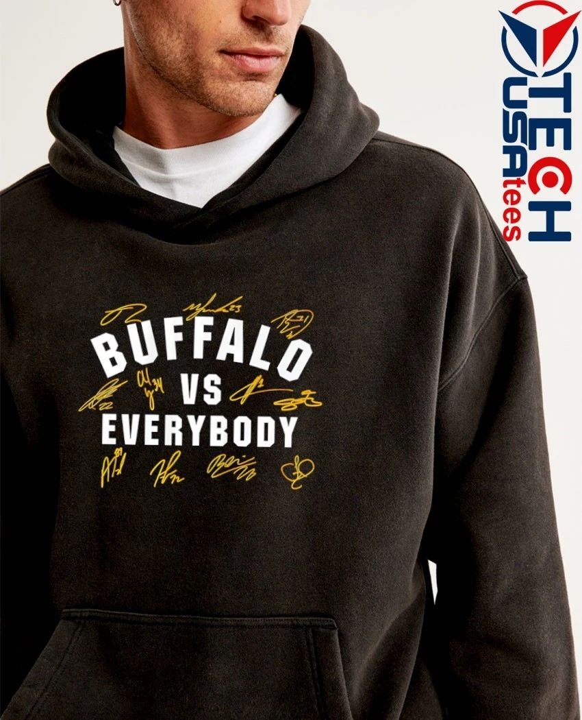 Buffalo Sabres Hockey vs everybody signatures shirt