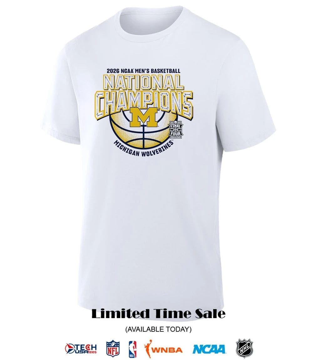 2026 NCAA Men’s Basketball National Champs Final Four Michigan Wolverines shirt