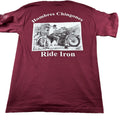 Alstyle AT-Shirt Men's Large Maroon Hombres Chingones Motorcycle