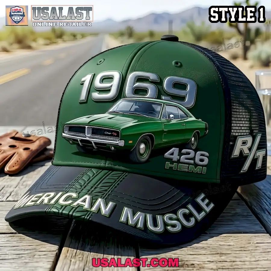 1969 Dodge Charger RT 426 HEMI American Muscle Trucker Hat