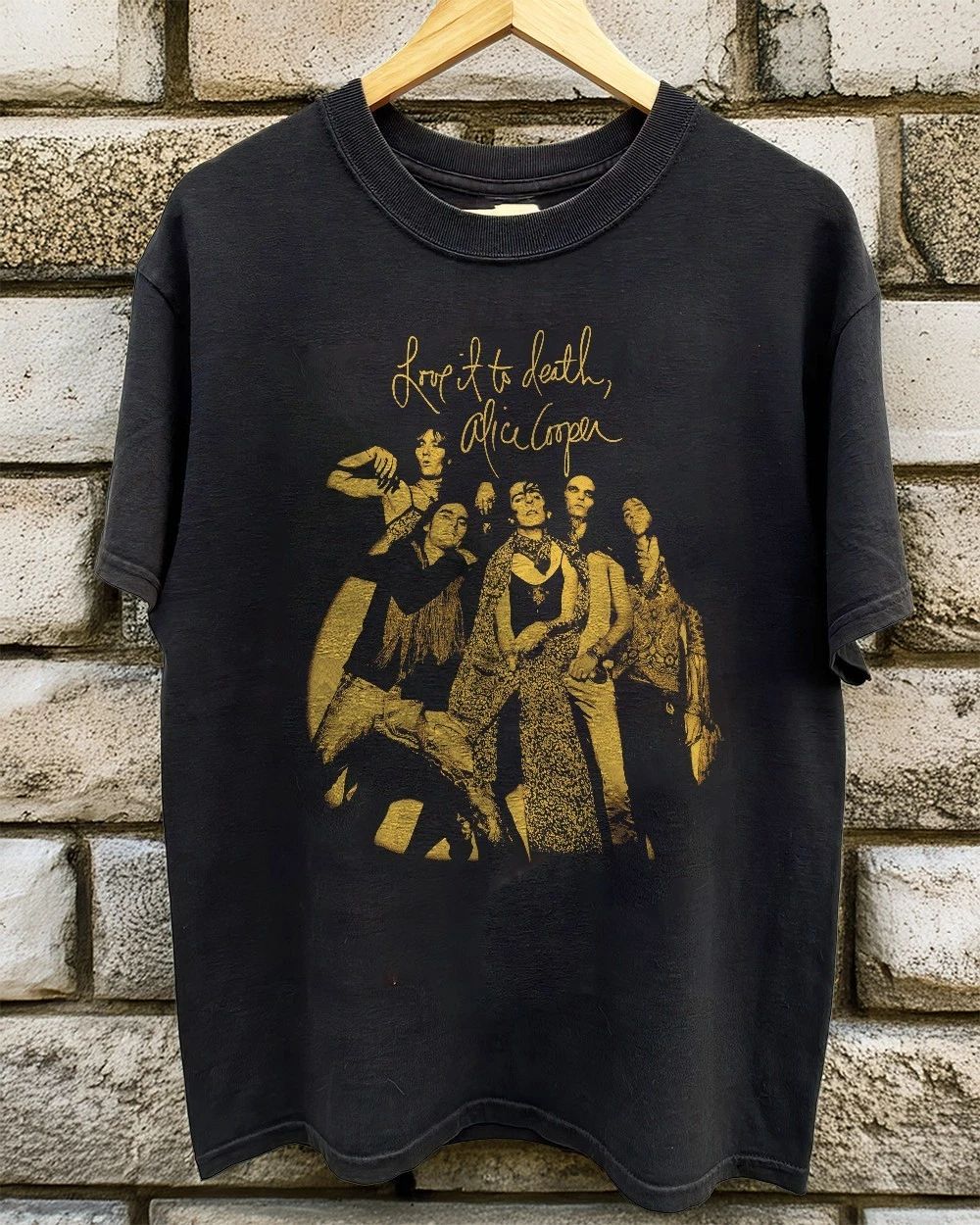 HOT!  Alice Cooper - Love It To Death Unisex Black T-shirt Size S-5XL