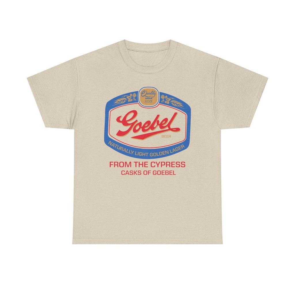 Goebel Beer Quality Since 1875 Logo Cypress Casks Detroit Michigan T-Shirt