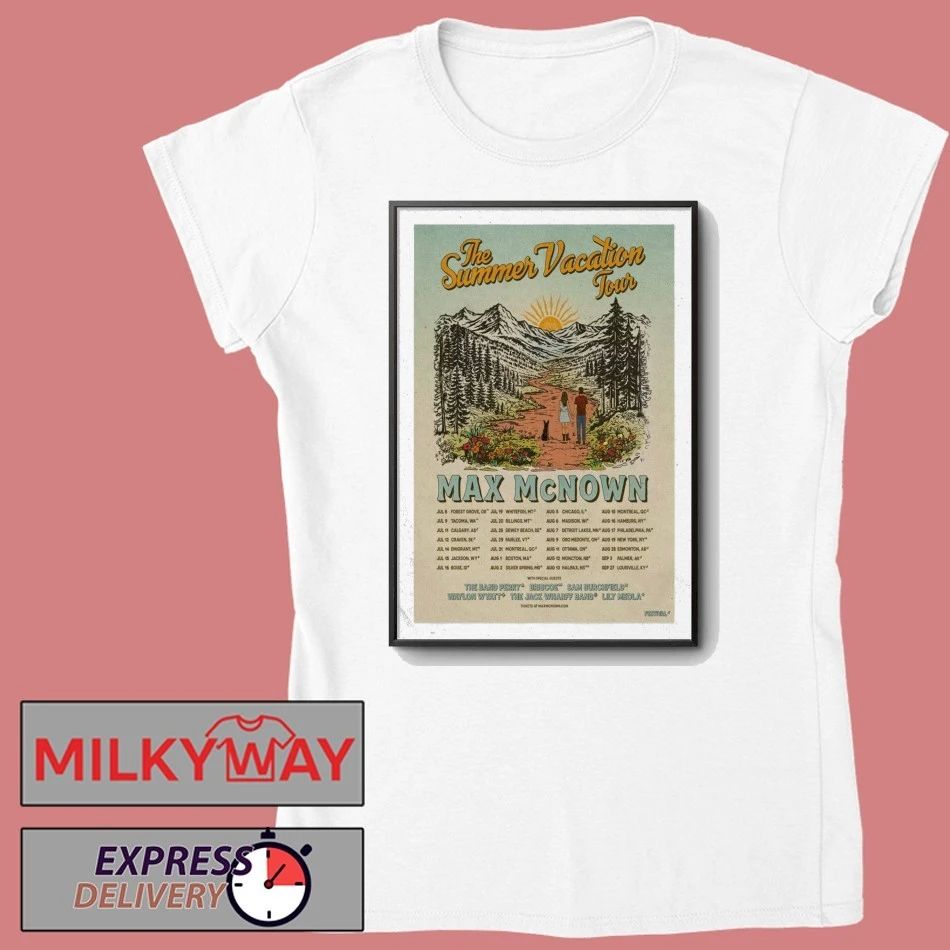Max McNown The Summer Vacation Tour 2026 Poster shirt