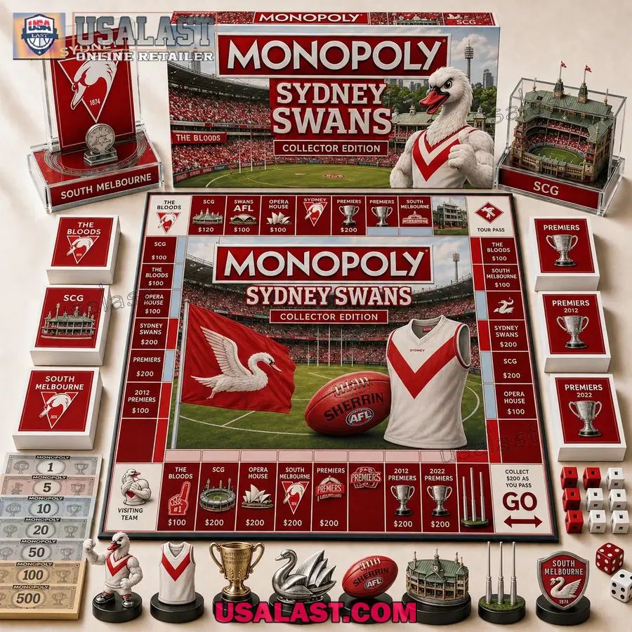 Sydney Swans Collector Edition Monopoly Board Game 2026