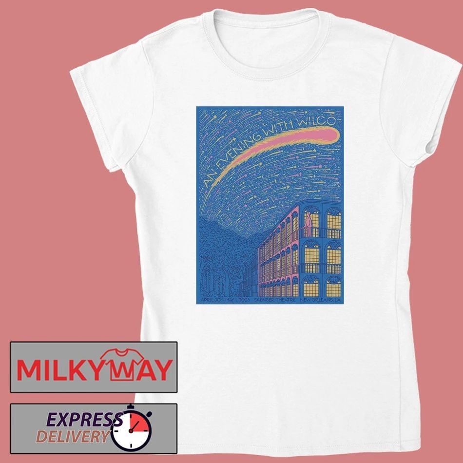 Wilco New Orleans Los Angeles 2026 Shows Poster At Saenger Theatre On April 30 And May 1 2026 T-Shirt