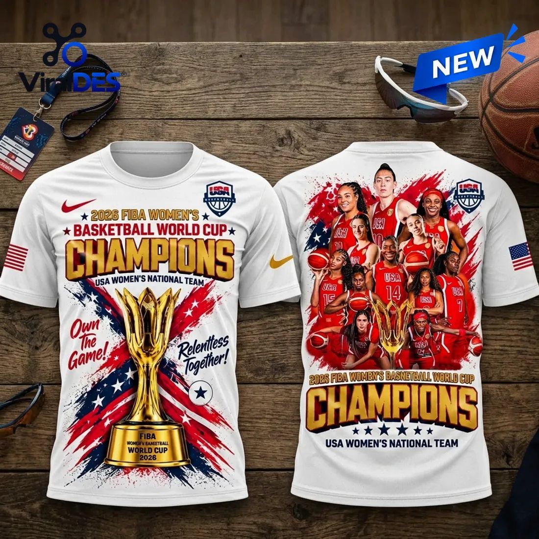 USA Women’s Basketball 2026 World Cup Champions Shirt