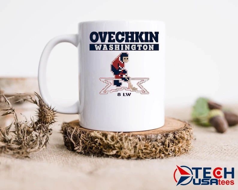 Alex Ovechkin Washington Capitals Hockey 8LW pixel shirt