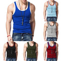 Men Gym Tank Top Vest Sleeveless Bodybuilding Fitness Muscle Tee Slim T-shirt⇖