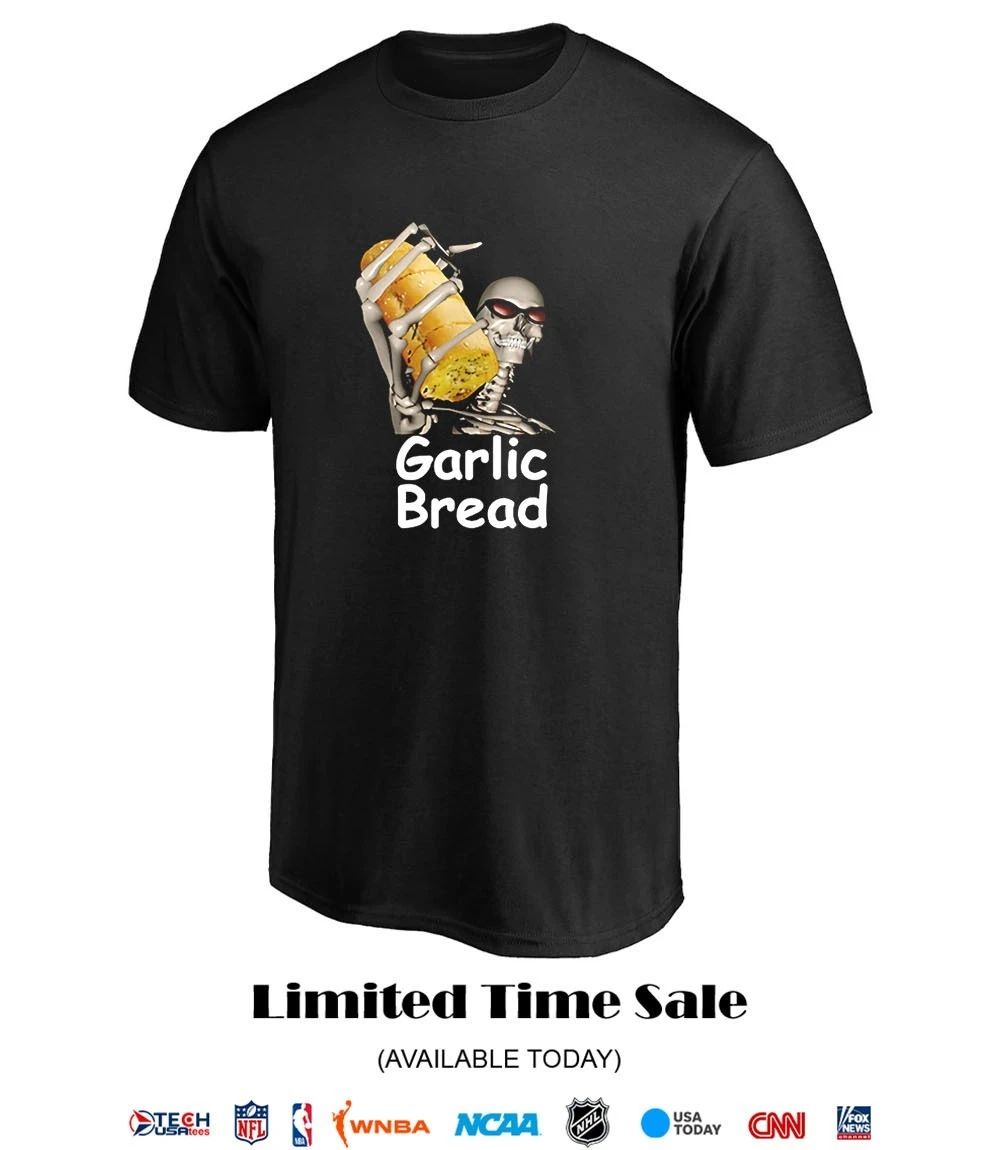 Garlic bread skeleton shirt