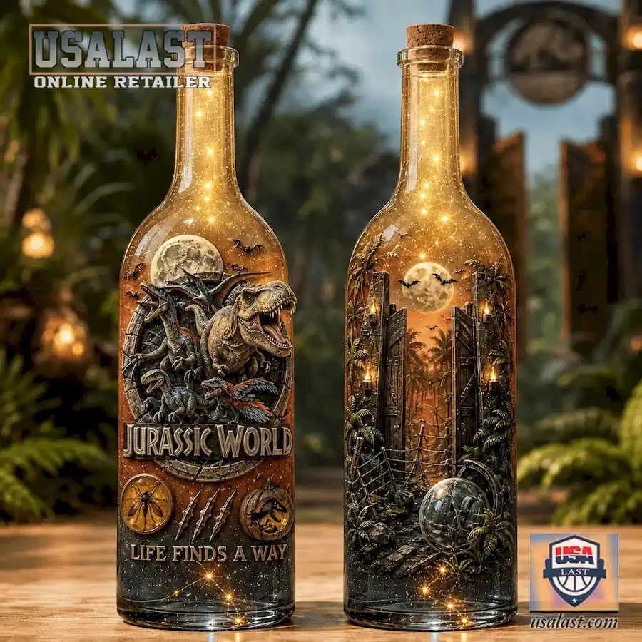 Jurassic World Halloween Edition Bottle Lamp