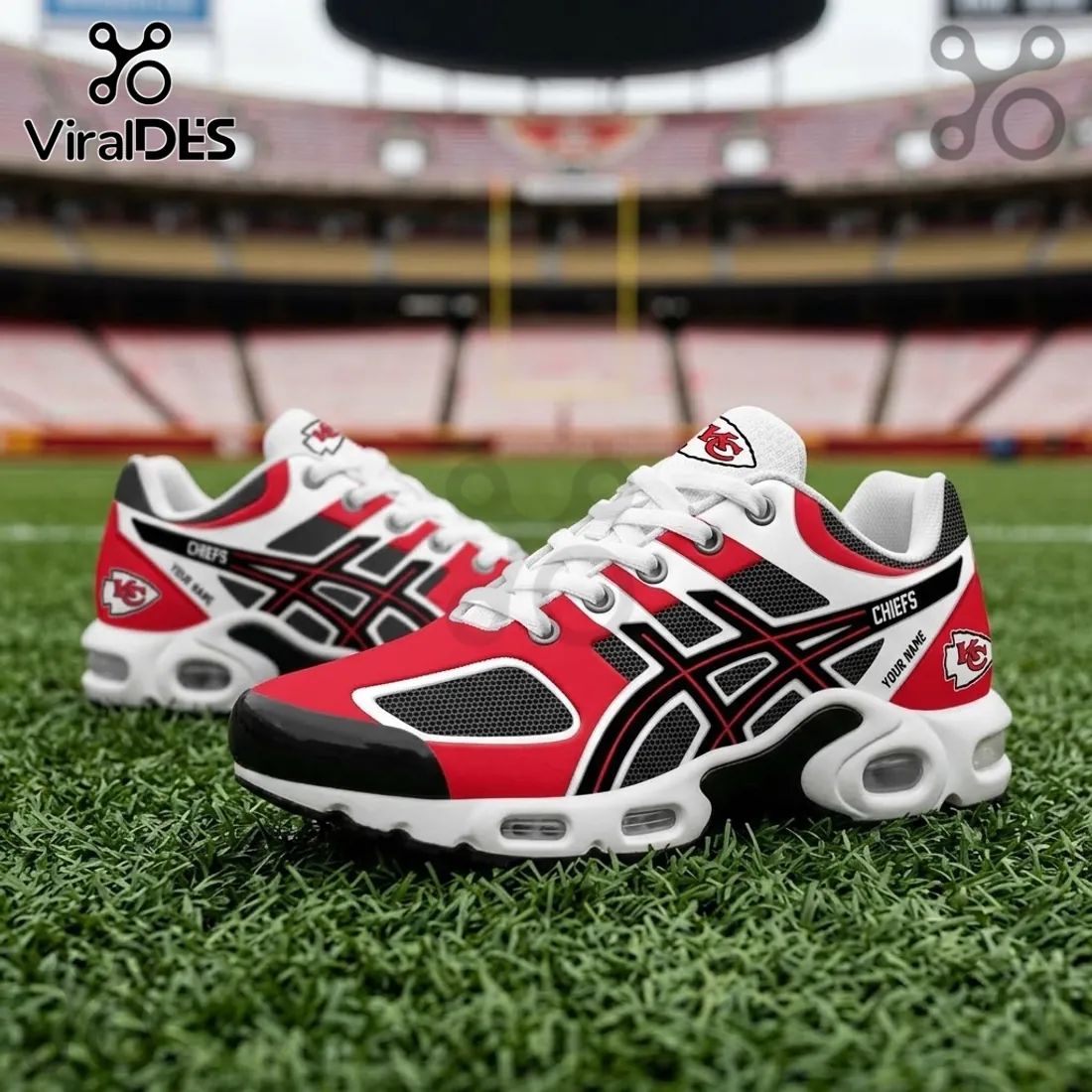 Kansas City Chiefs Custom Air Max Plus Sports Sneakers