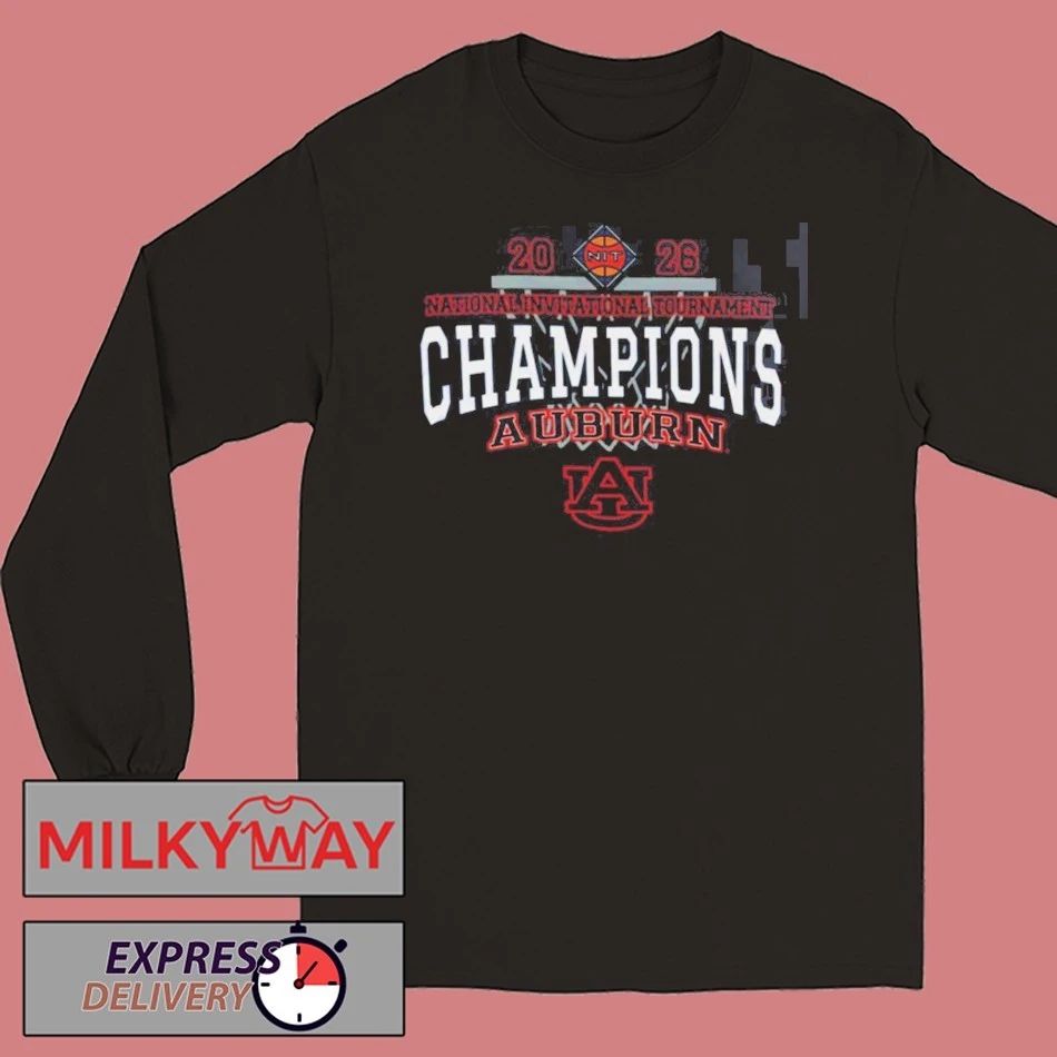 Auburn Tigers Men’s Basketball 2026 NIT Champions Locker Room T-Shirt