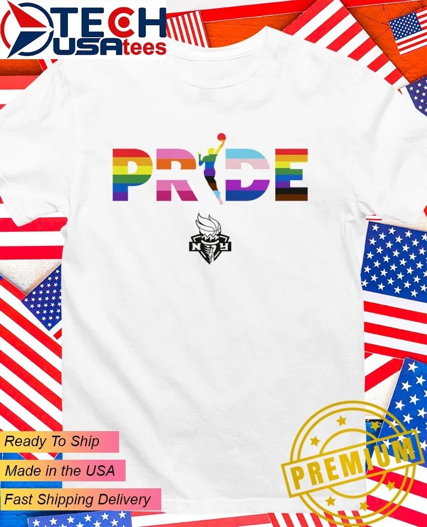 New York Liberty WNBA Pride logo shirt