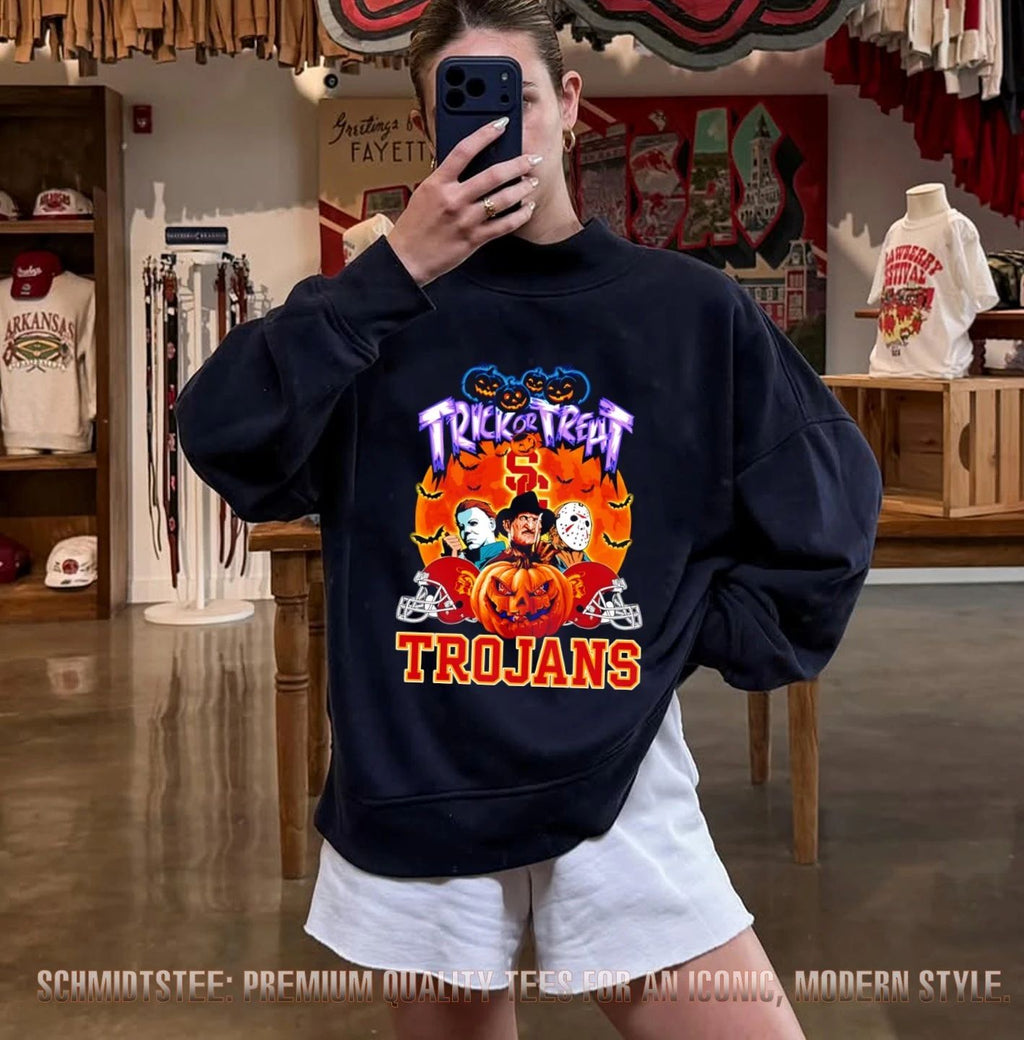 USC Trojans x Horror Characters Trick Or Treat Halloween 2026 shirt
