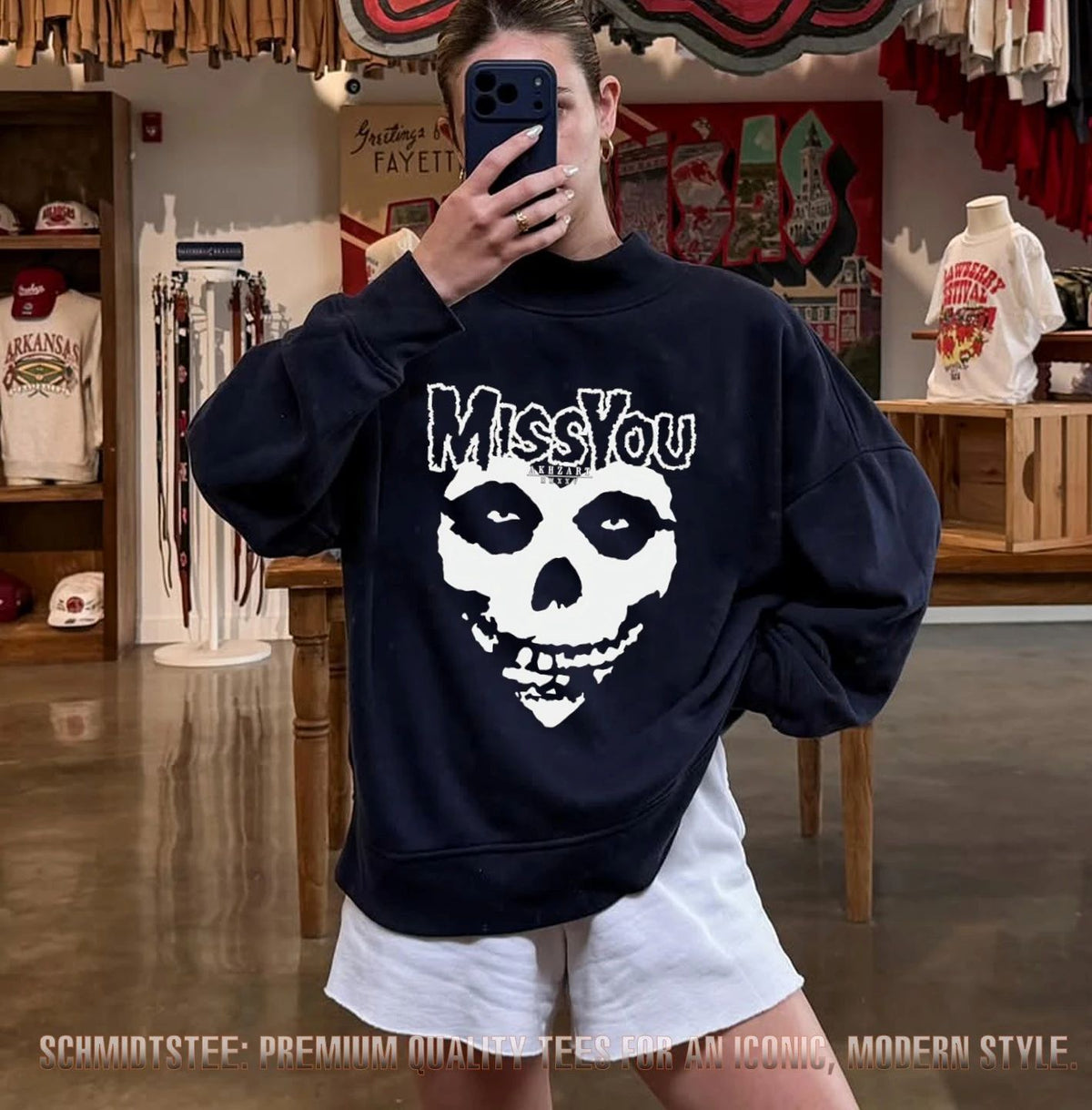 Miss You Akhzart MMXXV Skull Gothic Dark Art shirt