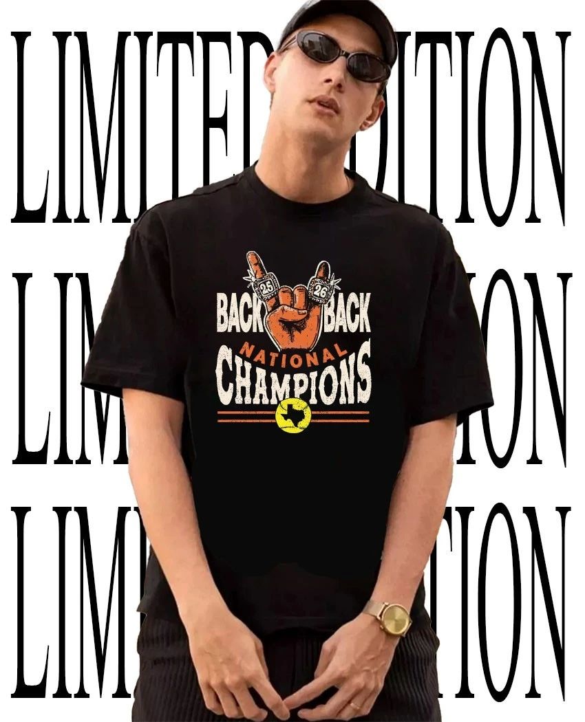 Texas Longhorn Softball Back to Back Softball National Champions Rings 2025-2026 shirt