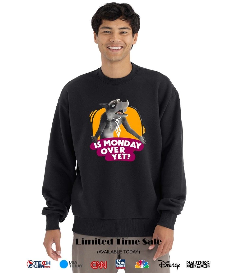 Wolf is monday over yet shirt
