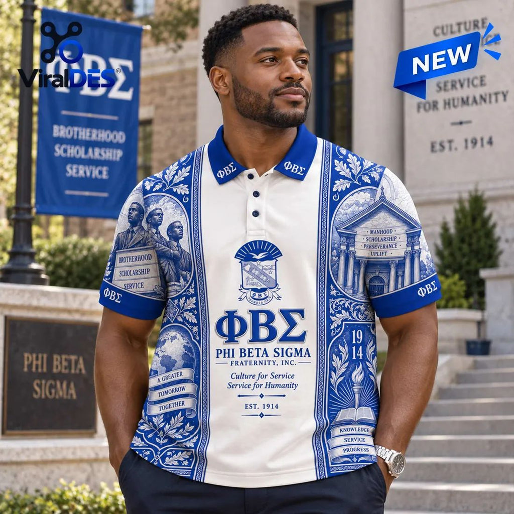 Premium Phi Beta Sigma Fraternity Polo Shirt