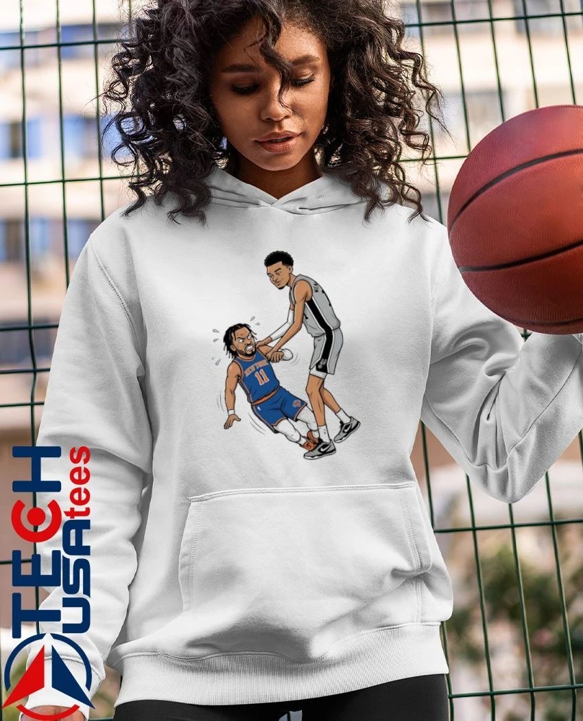 Victor Wembanyama shoves Jalen Brunson Game 3 2026 NBA Finals shirt