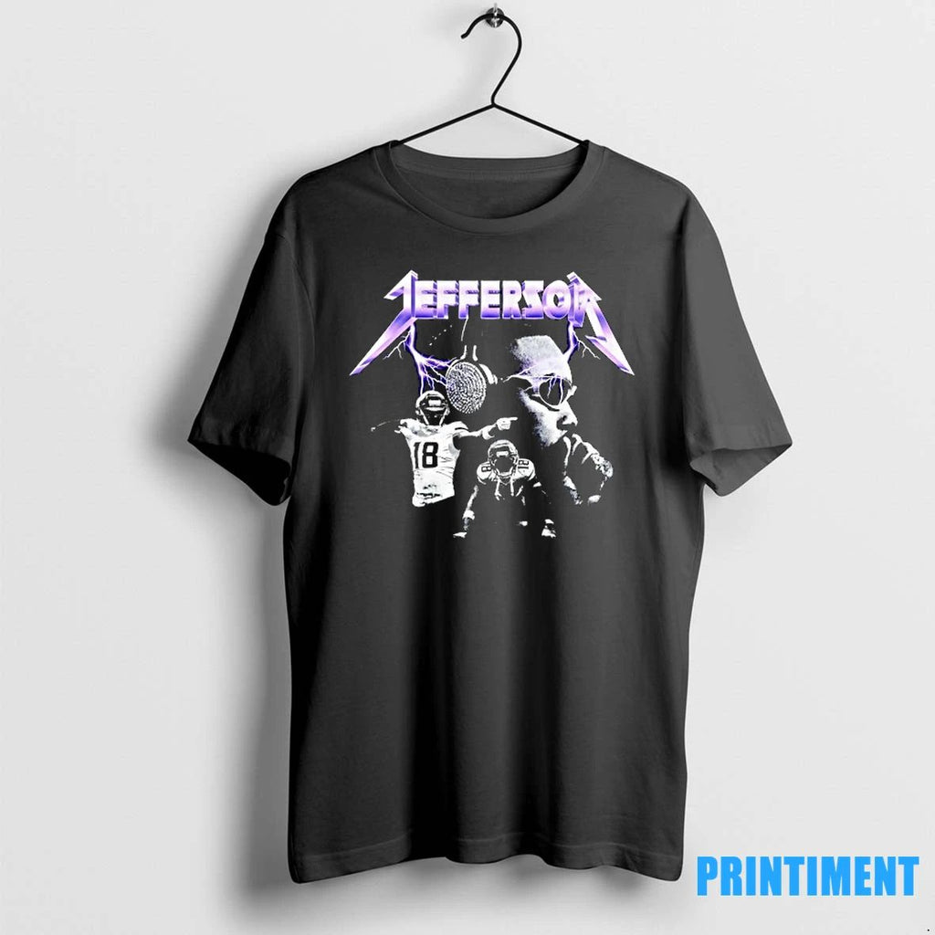 Justin Jefferson Minnesota Vikings Football Lightning Tshirts Sweater