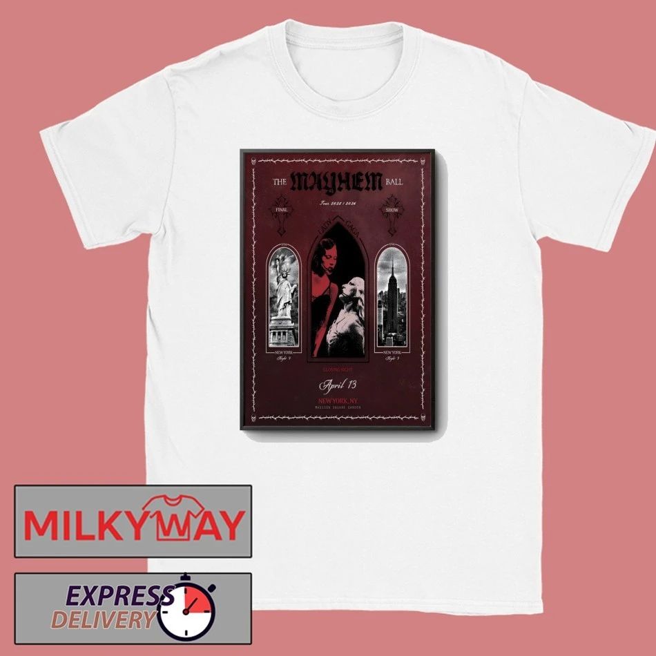 Lady Gaga Apr 13 2026 Madison Square Garden NYC Poster shirt