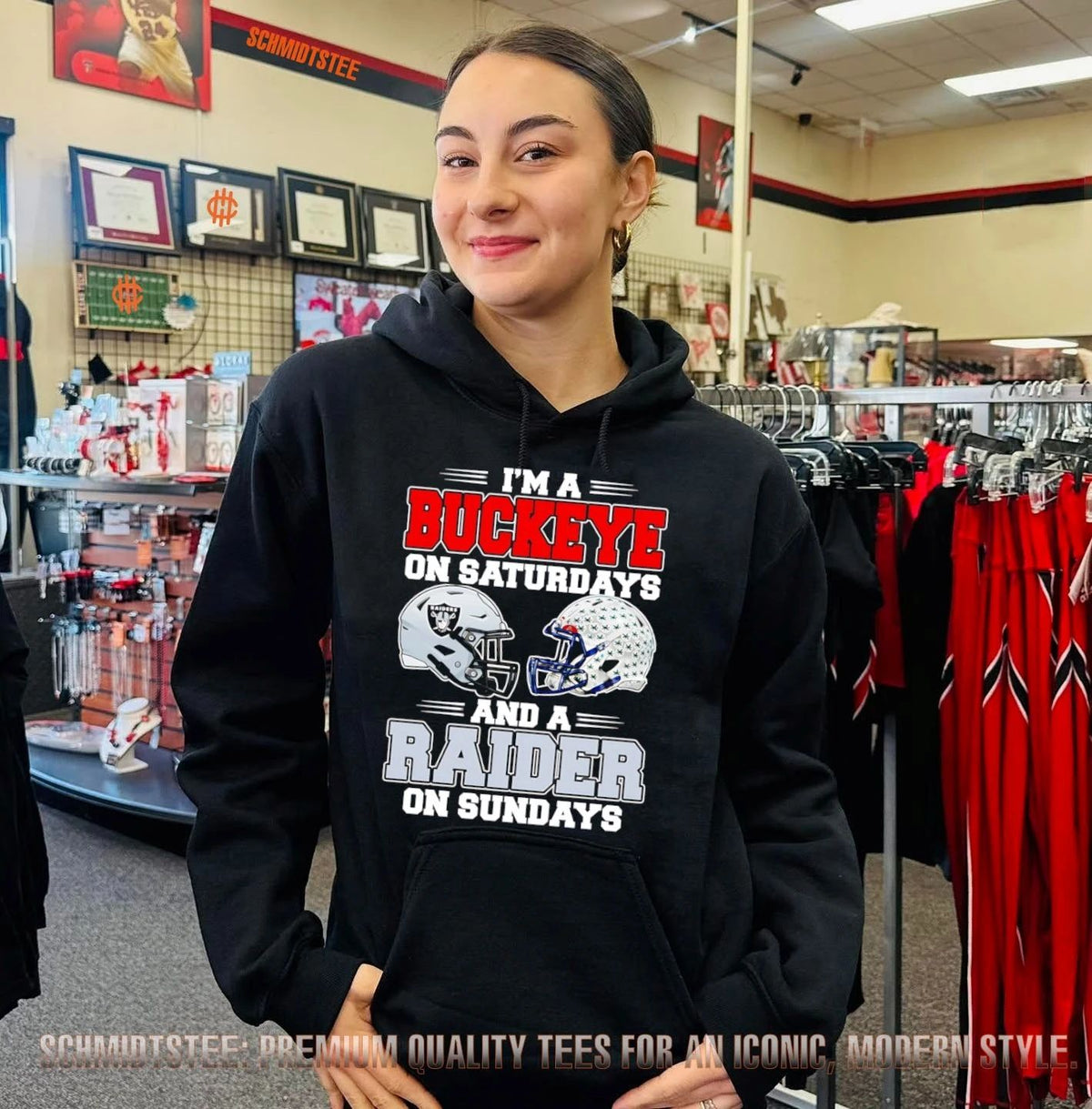 I’m a Buckeye on Saturdays and a Raider on Sundays shirt