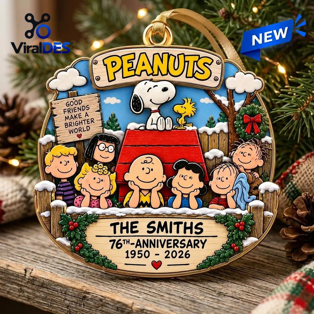 Peanuts 76th Anniversary Christmas Ornament
