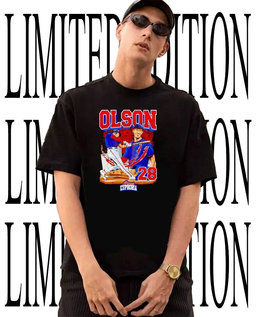 MLB Matt Olson 28 Atlanta Braves Baseball caricature tee