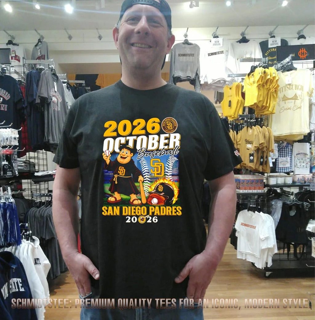 San Diego Padres October Baseball 2026 Postseason mascot shirt