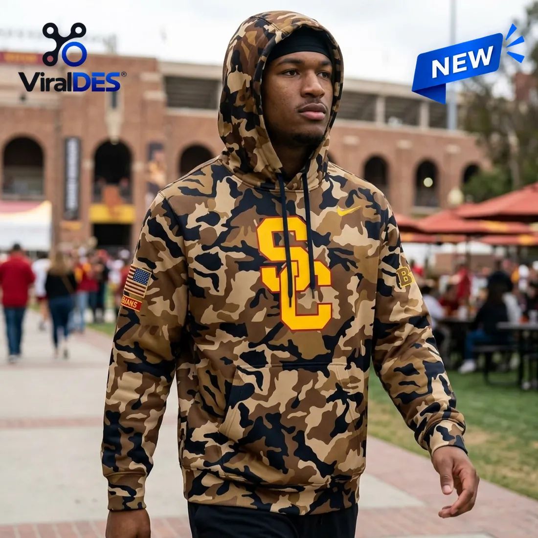 USC Trojans Camo Military Appreciation Hoodie