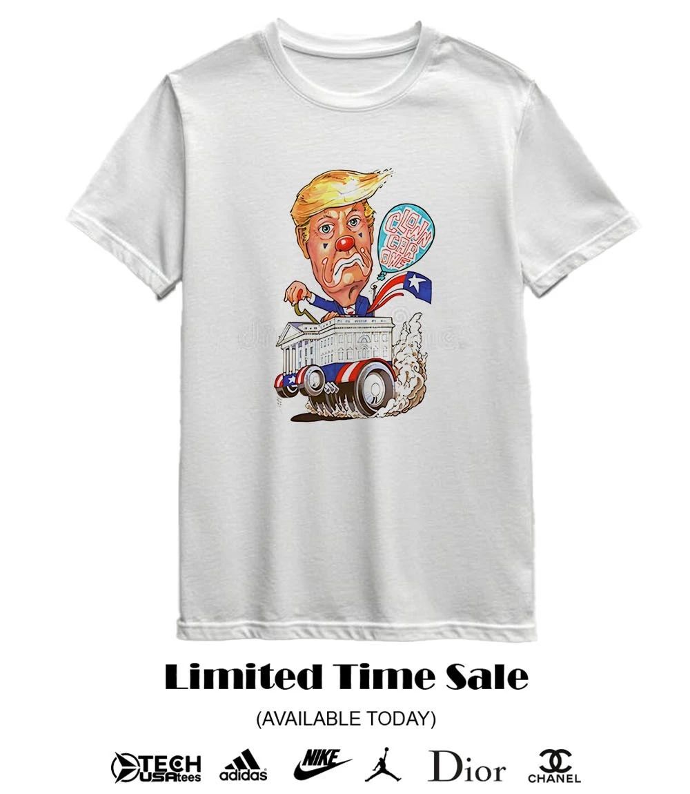 Trump Clown Car cartoon shirt