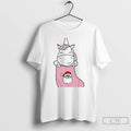 Classic Unicorn In Santa Christmas Stocking Cute Holiday White T Shirts