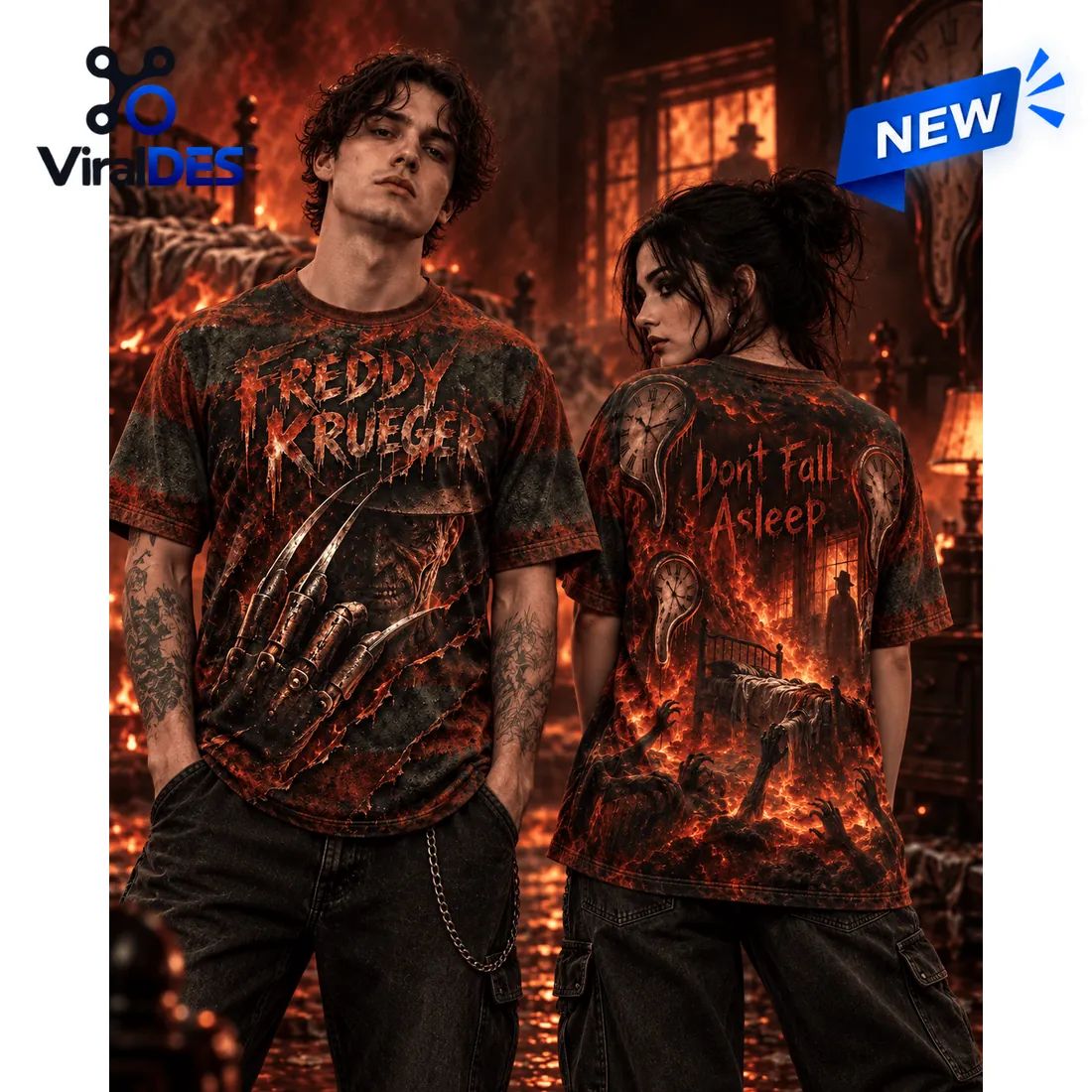 Freddy Krueger Fire Claw Shirt