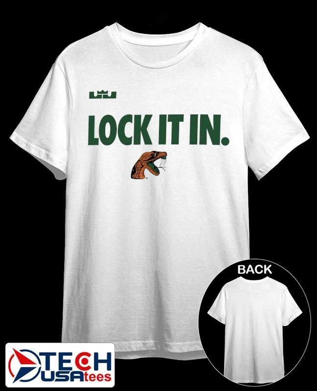 Lock it in Florida A and M Rattlers 2026 On-Court Bench shirt
