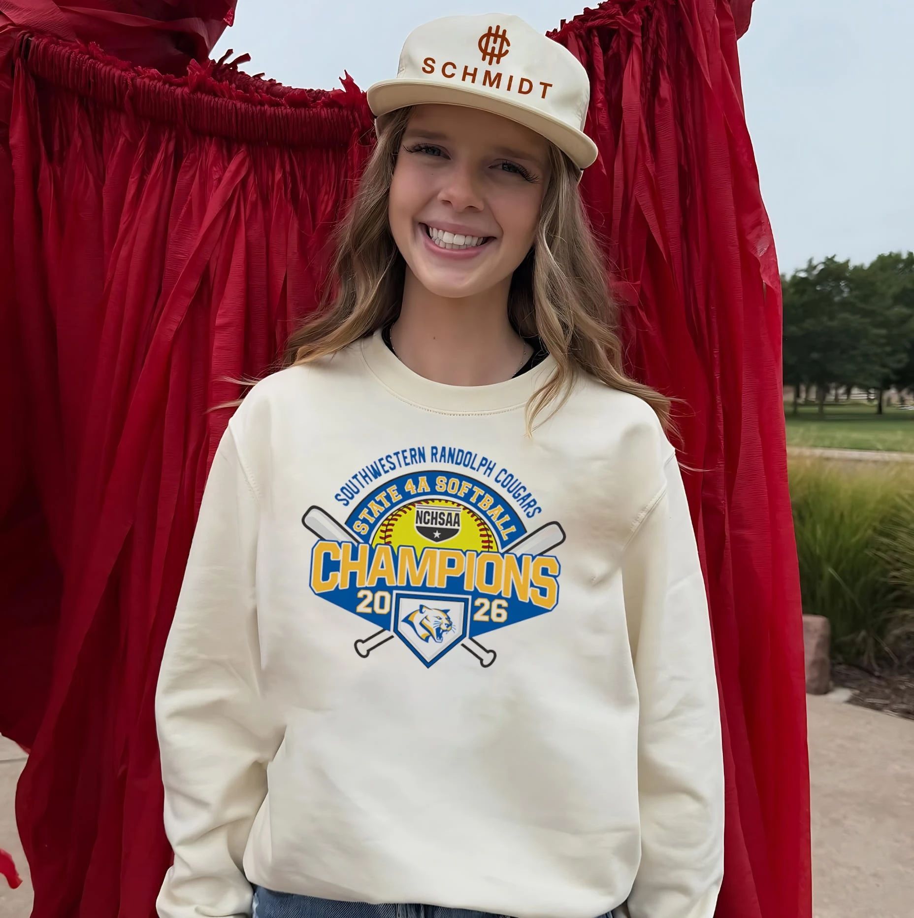 Southwestern Randolph Cougars 2026 NCHSAA State 4A Softball Champions shirt