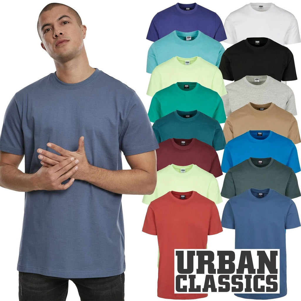 Urban Classics Mens T-Shirt Tee Crew Neck Crew Neck 15 Colours XS-5XL