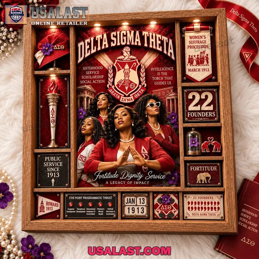 Delta Sigma Theta Custom Frame Light Box