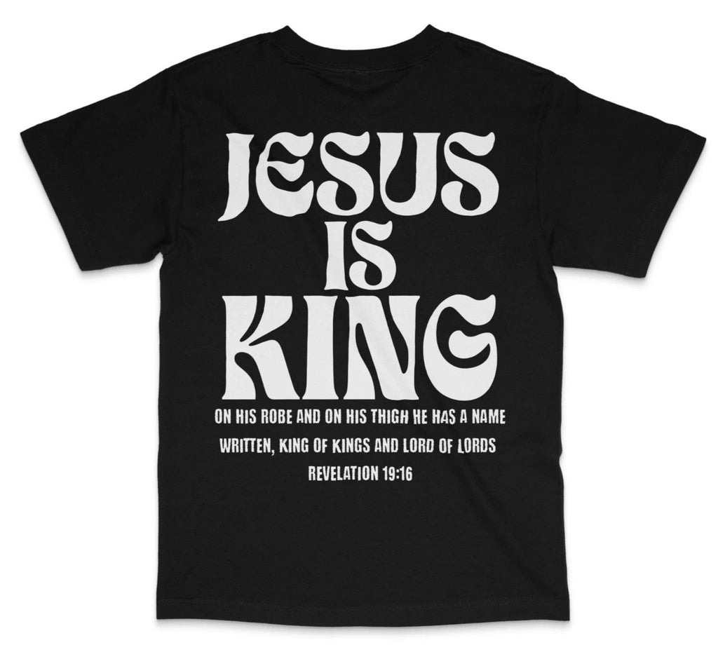 Jesus Is King T-Shirt | Revelation 19:16 Bible Verse Christian Faith Tee