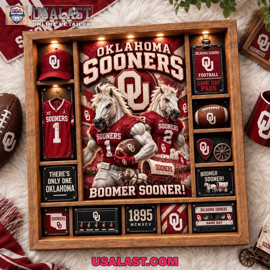 Oklahoma Sooners Custom Frame Light Box