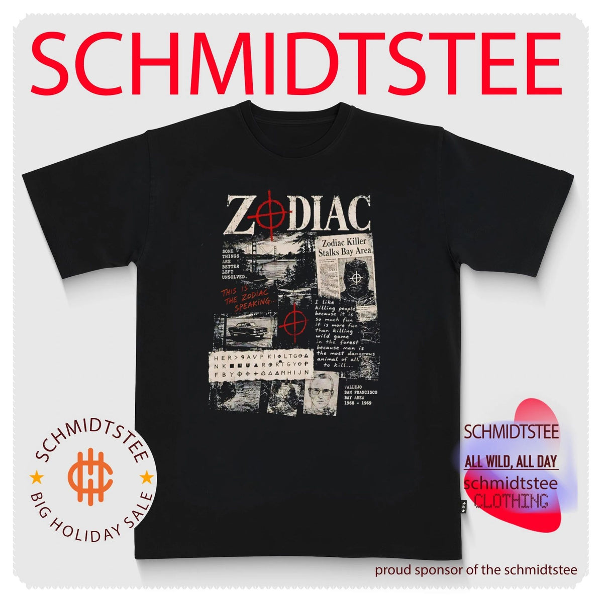 Zodiac Killer Unsolved Cipher San Francisco Bay Area shirt
